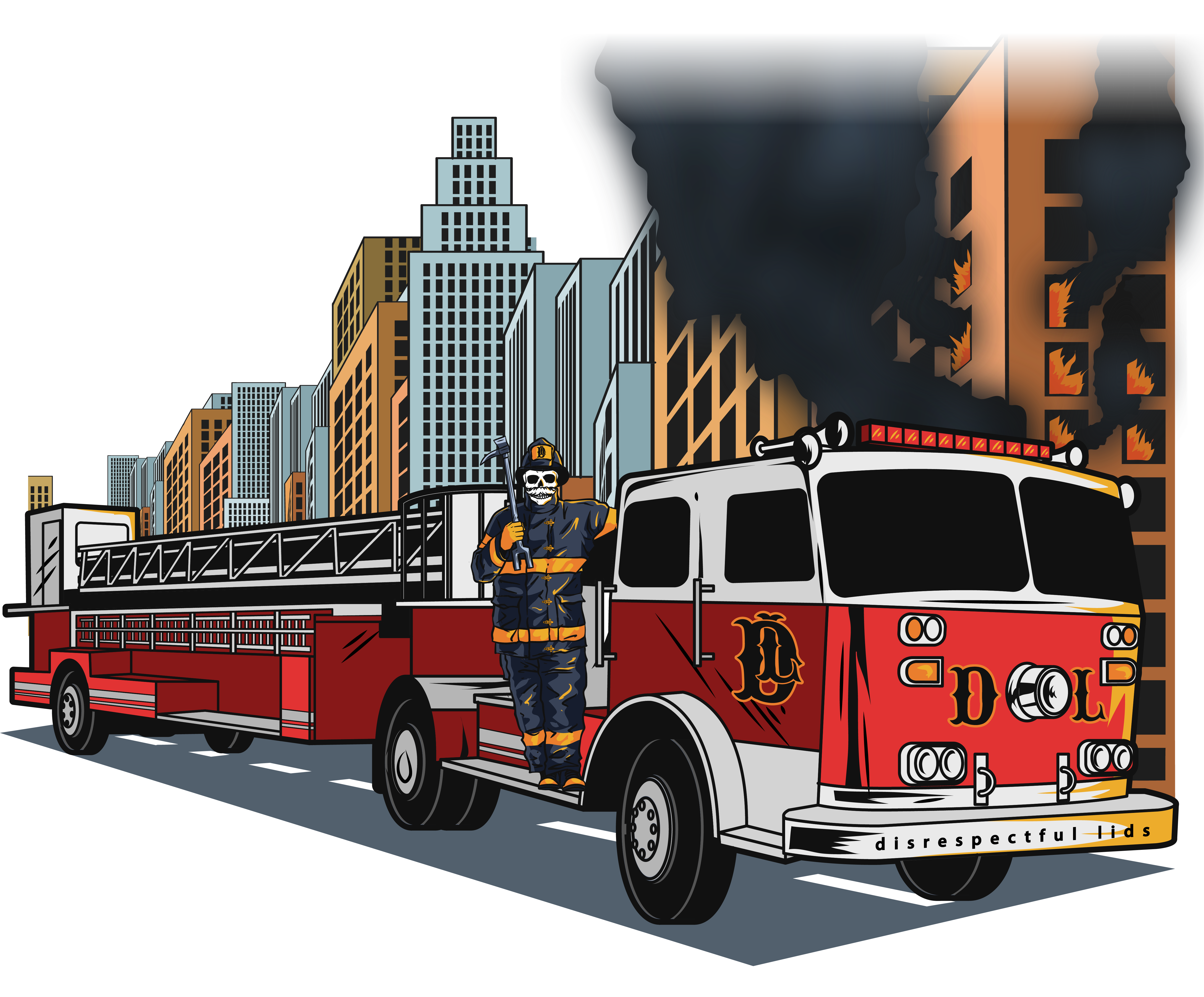 DL Hook and Ladder sticker